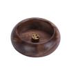 Suporte de Incenso de Madeira Tigela de Incenso para Interior Incensário Poroso de Sândalo para Oferecer ao Buda Queimador de Incenso de Lótus Pequeno Queimador de Incenso Suporte de Incenso Fabricante
