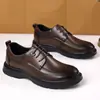 Zapatos de Cuero para Hombre Suela Suave Resistentes al Desgaste Formales de Negocios Zapatos Derby Boda Trabajo Trayecto Diario Zapatos de Cuero Estilo Hombre Dropshipping