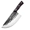 Cuchillo de Cocina Forjado a Mano con Patrón de Martillo, Cuchillo para Cerdo de Acero Inoxidable, Cuchillo de Carnicero, Cuchillo para Cortar Cerdo, Venta al por Mayor Asakh-No.930
