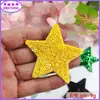 Lentejuelas de Punto Estrella Toalla Tela Bordada Pegatinas Forma de Corazón Letra Parche para Ropa Accesorios de Ropa Pegatinas DIY