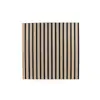 Paneles de Rejilla de Fibra de Poliéster Transfronterizos, Paneles Decorativos para Paredes de Salas de Conferencias con Adhesivo Ignífugo, Materiales de Rejilla con Chapa de Madera