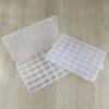 Fixo 42 grade embalagem transparente brinquedo pesca caixa de armazenamento embalagem peças diy frisado acessórios organizando caixa de plástico