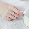 Anillo de Luna de Unicornio Femenino Lujo Ligero Celebridad de Internet Moda Personalidad Anillo Diseño de Nicho Abierto Ajustable
