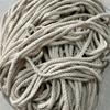 Suministro puntual de cuerda de algodón tejida de ocho hebras de color ecológico hecha a mano DIY cinturón de algodón cordón cordón cuerda