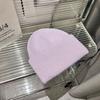 Nuevo sombrero de lana de melón coreano para mujer, grueso, cálido para invierno, de ala corta, color sólido, de cachemira, sombrero de punto para estudiante, sencillo, combina con todo