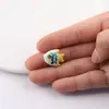 Peixe Pequeno Cerâmica Colorido Simples Transfronteiriço Furo Reto Contas Soltas Pulseira de Contas Feita à Mão DIY Colar Acessórios de Joias Atacado