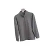 Sudadera Térmica Cálida de Manga Larga para Hombre, Cuello Alto, Media Cremallera, Cuadros Ultra Finos, Versátil, Casual, para Viajes Urbanos en Otoño/Invierno