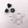 Buje de Nylon Negro Arandela de Brida Unilateral Buje de Nylon Cojinete de Deslizamiento Autolubricante Buje con Brida