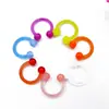 Ventas Directas de Fábrica Acrílico UV Barra Suave Color Sólido Transparente Acero Inoxidable Anillo de Nariz Anillo de Herradura Cono Puntiagudo Bola Redonda Anillo de Nariz Luminoso