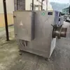Moedor de carne congelada tipo 100 em aço inoxidável, moedor grande comercial para almôndegas, máquina de rechear carne moída de alta velocidade e carne fresca