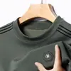 Nueva sudadera de cuello redondo para hombre de comercio exterior de otoño, camiseta de manga larga holgada, camiseta básica casual de alta gama, ropa de manga larga para hombre