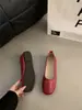 Sapatos baixos de bico redondo, estilo minimalista francês Chuyuji, de calçar, prateados, para mulheres, novos sapatos baixos estilo balé para vovó