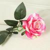 Simulação flanela rosa única casa casamento Dia dos Namorados parede de flores cachoeira vermelha decoração buquê falso feito à mão