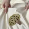 Estilo Fresco e Simples Roupa de Cama Bordada 100% Algodão Amiga da Pele para Dormir Nu, Conjuntos para Cama de Solteiro e Casal, Conjunto de Têxteis para Casa de Três ou Quatro Peças em Algodão Longo