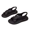 Sandalias Romanas Planas de Venta Caliente para Mujer 2026 Verano Nuevas Versátiles Transpirables Casuales Cómodas Suela Suave Correa en el Pie Zapatos de Playa