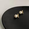 Pendientes de plata s925 con diseño de nicho de lujo, ligeros y con aguja, pendientes de perlas retro francesas avanzadas, pendientes de moda populares 2024