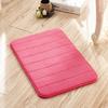 Alfombra de baño de PVC con vellón coral de color sólido transfronterizo, antideslizante, con absorción de agua, disponible en stock