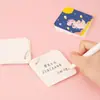 Anel de Ferro Inspirador Estudante Vazio Palavra em Inglês Desenho Animado Portátil Bolso Caderno Bloco de Notas Livro de Folhas Soltas Portátil
