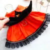 Roupas para Filhotes Primavera e Outono Gato Princesa Halloween Asas Lolita Tração Cachorro Pequeno Bixie Pet 4278