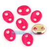 Accesorios para joyería DIY cobre puro nariz de cerdo goteando conector de doble agujero tamaño grande pequeño Rosa Rojo Rosa