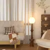 Luminária de Chão Coluna Romana Retrô Italiana ao Lado do Sofá na Sala de Estar, Luxo Leve para Quarto, Luminária de Mesa de Cabeceira Vintage de Alto Padrão