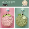 Nova Toalha de Mão de Chenille de Frutas para Pendurar Cozinha Banheiro Banheiro Espessa Bola de Mão Fofa Absorvente