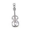 42X13Mm 2g Joias de Prata Antiga Atacado Feito à Mão DIY Esportes Instrumento Musical Pingente de Violino