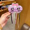 Grampo de cabelo de fita com borla antiga para menina laço acessórios de cabelo de princesa clip Hanfu grampo Sanrio Melodie atacado