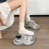 Zapatos de papá populares para mujer, nuevo modelo otoño 2026, malla fina transpirable, suela gruesa, para aumentar altura, deportivos para correr, casuales