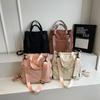 Nova bolsa de pano de náilon, bolsa de viagem, bolsa de mão 2025, nova bolsa de mão, cor sólida, bolsa de ombro simples, bolsa de pano leve