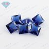 Gema Huagang cuadrada en ángulo recto, flor de coche, vidrio azul, piedra desnuda, diamante artificial, gema, vidrio manchado, fondo puntiagudo, venta al por mayor