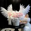 Ramo de Alas Rosa Eterna Beso de Hada Flor de Jabón Regalo Qixi para Novia Mejor Amiga Regalo de Cumpleaños