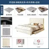 Estilo minimalista moderno tecla de piano cama de cuero genuino cama de almacenamiento minimalista retro francesa cama doble de 2m para bodas