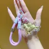 Llavero de Anime Bidimensional Éxito Instantáneo Dibujo Animado Hazte Rico Inmediatamente Cadena para Teléfono Colgante de Bolso Decoración para Coche