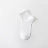 Calcetines para Mujer Primavera y Verano Calcetines Finos de Media Pantorrilla Color Puro Algodón Puro Sin Costuras Anti-Pilling Antibacterianos y Desodorantes Calcetines Cortos de Algodón Venta al por Mayor