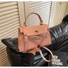 Bolsas de Alta Gama Texturizadas Transfronterizas para Mujer 2026 Nuevo Bolso Cruzado Versátil de Moda Bolso de Mano Simple Bolso Kelly