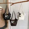 Bolso cubo para mujer, nueva colección otoño/invierno 2026, bolso tote estilo commuter, retro y moderno, gran capacidad, bolso de hombro casual