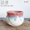 #Novo Vasinho de Suculenta Cerâmica Não Esmaltada Respirável Pequeno Lata de Leite Vaso de Ponta Quadrado Pequeno Fresco Gelo Rachado Esmalte Fluido Flor