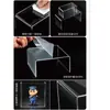 Prateleira de Armazenamento em Forma de U de Acrílico Suporte de Exibição de Figuras Bolsa para Sapatos Armazenamento de Cosméticos Suporte para Monitor Divisória em Camadas