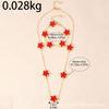 CDD duas peças japonês e coreano doce moda simples dupla face fritillary cinco folhas trevo pulseira colar terno vendas diretas