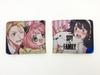 Carteira Envolvente da Casa de Brincar de Espião de Anime Yorania SPYxFAMILY Porta-Moedas de Desenho Animado Carteira de Couro