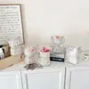 Caja de Regalo Estilo Puff Transfronteriza de PVC Estilo Chanel Pequeño Regalo para el Día del Maestro Bolso de Mano Regalo Flor Tejida Tienda Hecha a Mano Regalo