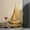 Rack de Vinhos de Vela de Ferro Presente de Inauguração Luxo Leve Armário de Vinhos de Alto Padrão Armário de TV Acessórios para Casa Decoração de Sala de Estar Ornamento