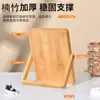 Espelho de Maquiagem Doméstico Simples de Bambu, Espelho de Mesa Dobrável para Mulheres, Espelho Grande Portátil para Quarto