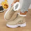Comércio exterior transfronteiriço botas femininas tamanho plus 2026 novos sapatos de algodão outono e inverno botas curtas esportivas casuais de pelúcia de cano alto para mulheres