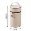 Bolsa Térmica Cuadrada para Lonchera, Impermeable y Engrosada, con Doble Cremallera, Bolsa de Almuerzo para Estudiantes y Trabajadores de Oficina, Bolsa de Almacenamiento para Lonchera