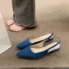 Sandalias cerradas de tacón bajo estilo francés para mujer, nueva colección verano y otoño 2026, zapatos de tacón grueso de una sola tira, elegantes tacones de punta para socialité