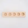 Estante de Almacenamiento de Madera Multiespecificación para Botellas de Aceite Esencial, Estante de Exhibición de Escritorio Tridimensional, Caja de Almacenamiento para Esmalte de Uñas
