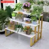 Floristería puesto de flores mesa de agua de tres niveles producto soporte de exhibición alto y bajo estante zapatero vitrina estante de exhibición escalonado