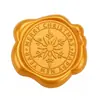 Adesivos de Selo de Cera Dourado Real Série de Natal Selagem de Convite de Envelope Garrafa de Vinho Decoração de Presente Adesivos de Selagem